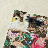 Serviette De Plage Motif animal tropical (En situation)