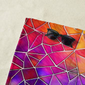 Serviette De Plage Motif arc-en-ciel en verre tendu (En situation)