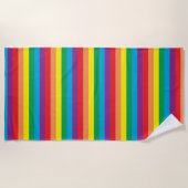 Serviette De Plage Motif arc-en-ciel simple (Devant)