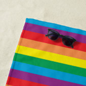 Serviette De Plage Motif arc-en-ciel simple (En situation)