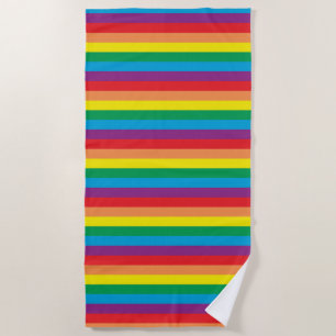 Serviette De Plage Motif arc-en-ciel simple