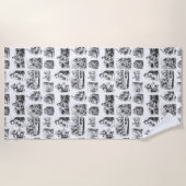 Serviette De Plage Motif avec Alice's Adventures in Wonderland (Devant)