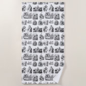 Serviette De Plage Motif avec Alice's Adventures in Wonderland (Devant)