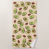 Serviette De Plage Motif Avocado (Devant)