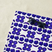 Serviette De Plage Motif bleu (En situation)
