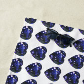 Serviette De Plage Motif bleu (En situation)