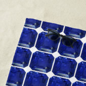 Serviette De Plage Motif bleu (En situation)