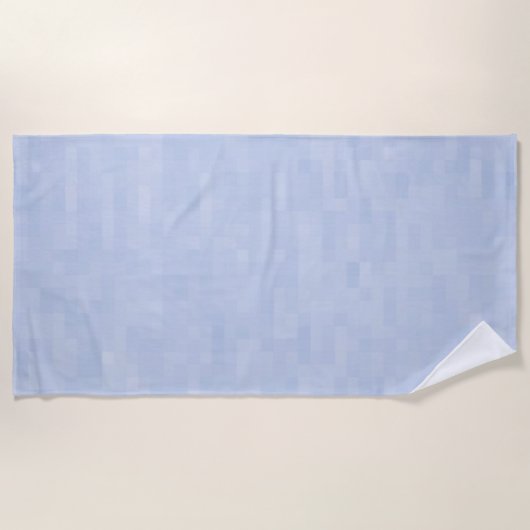 Serviette De Plage Motif bleu clair - (Devant)