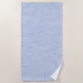 Serviette De Plage Motif bleu clair - (Devant)
