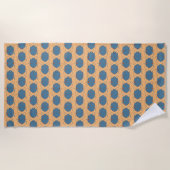 Serviette De Plage Motif Blue Beetles (Devant)