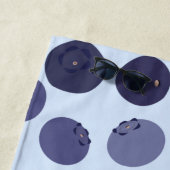 Serviette De Plage Motif Blueberry (En situation)
