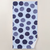 Serviette De Plage Motif Blueberry (Devant)