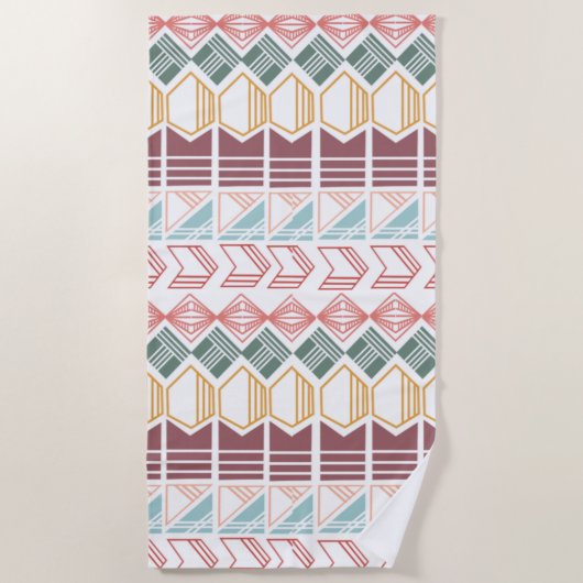 Serviette De Plage Motif Boho (Devant)