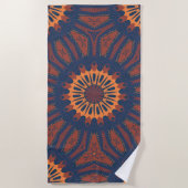 Serviette De Plage Motif Boho Bloom Mandala (Devant)