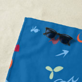 Serviette De Plage motif "Call Me Love" (En situation)