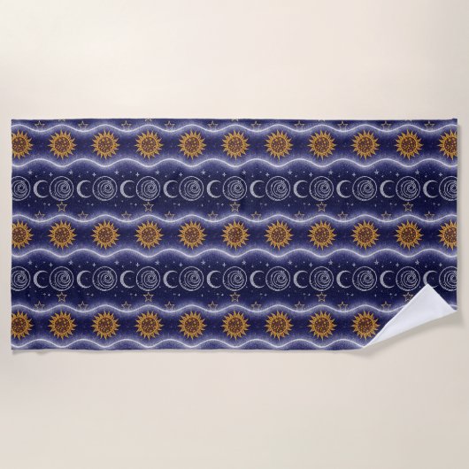 Serviette De Plage Motif céleste (Devant)