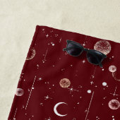 Serviette De Plage Motif Céleste Mystique sans couture (En situation)