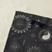 Serviette De Plage Motif Céleste Mystique sans couture (En situation)