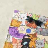 Serviette De Plage Motif chats mignons    (En situation)