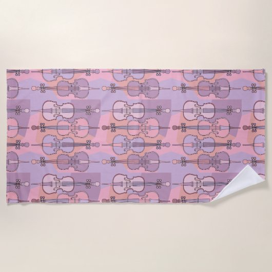 Serviette De Plage Motif Coloré (Devant)