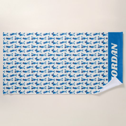 Serviette De Plage Motif Cute Grover (Devant)