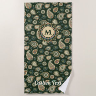 Serviette De Plage Motif Cypress Paisley