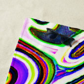 Serviette De Plage Motif d'abstraction coloré (En situation)