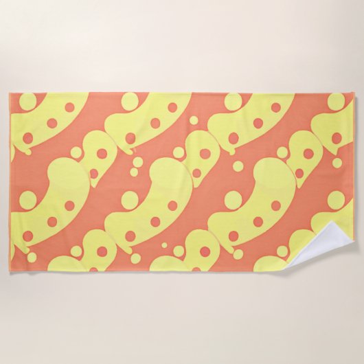 Serviette De Plage Motif d'abstraction coloré éblouissant (Devant)