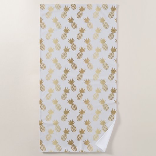 Serviette De Plage Motif d'ananas (Devant)