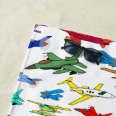 Serviette De Plage Motif d'avion coloré personnalisé (En situation)
