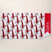 Serviette de plage Motif d'avion personnalisée (Devant)