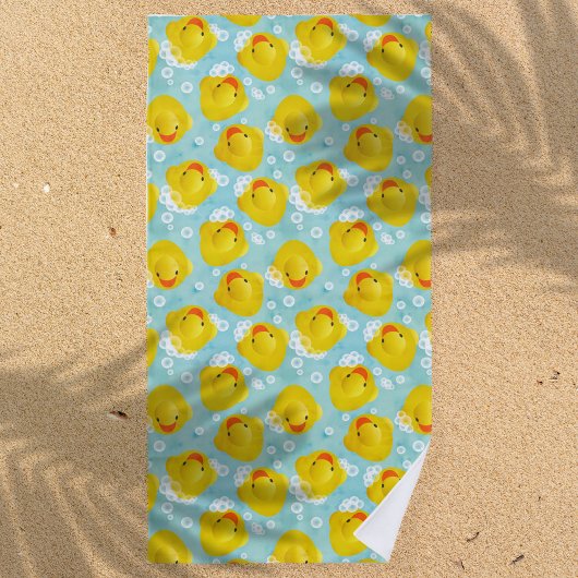 Serviette De Plage Motif de bain canards en caoutchouc