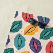 Serviette De Plage Motif de baiser (En situation)
