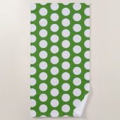Serviette De Plage Motif de balle de golf (Devant)