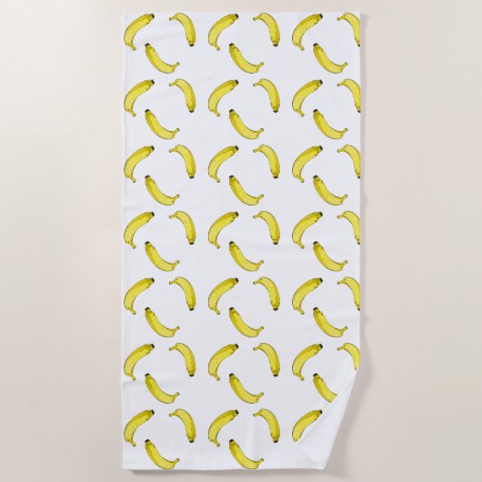 Serviette De Plage Motif de banane (Devant)