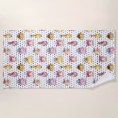 Serviette De Plage Motif de bouteille de Parfum (Devant)