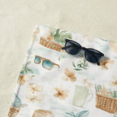 Serviette De Plage Motif de brise marine (En situation)