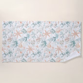 Serviette De Plage Motif de brise marine (Devant)
