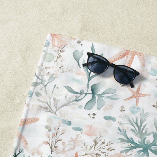 Serviette De Plage Motif de brise marine (En situation)