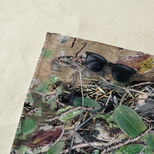 Serviette De Plage Motif de camouflage de chasse 4 (En situation)