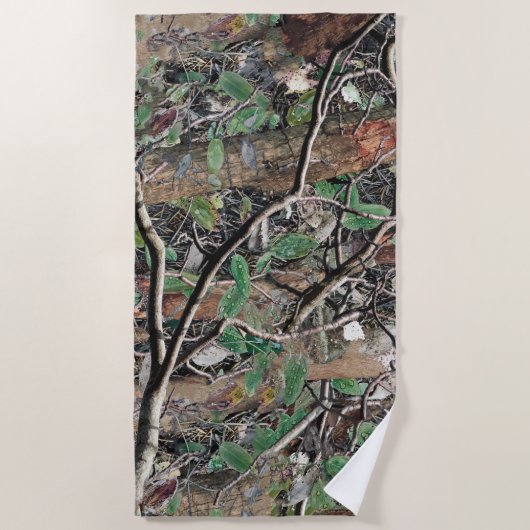 Serviette De Plage Motif de camouflage de chasse 4 (Devant)