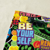 Serviette De Plage Motif de caractères superhéros miraculeux (En situation)