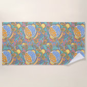 Serviette De Plage Motif de cavalier de surf (Devant)