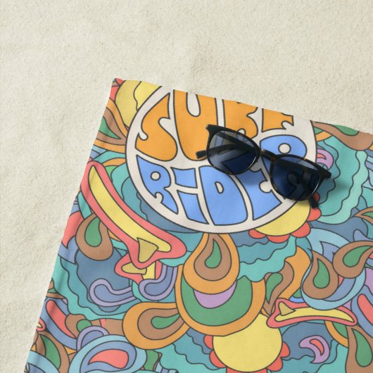 Serviette De Plage Motif de cavalier de surf (En situation)