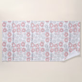 Serviette De Plage Motif de cercle de point de polka (Devant)