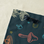 Serviette De Plage Motif de champignons Whimsical (En situation)