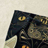 Serviette De Plage Motif de chat Artsy (En situation)
