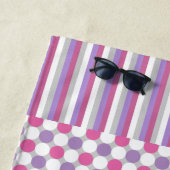 Serviette De Plage Motif de chat gris dormant (En situation)