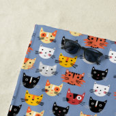 Serviette De Plage Motif de chat mignon (En situation)