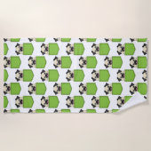 Serviette De Plage Motif de chien de poche (Devant)